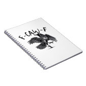 Carnet F Caw F Corbeau Style Rétro Classique (Côté Droit)
