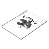 Carnet F Caw F Corbeau Style Rétro Classique (Côté gauche)