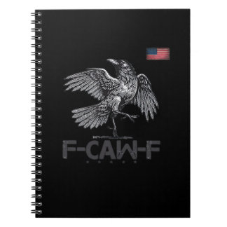 Carnet F-Caw-F Cow Funny Bird USA Vintage Flag Funny Humo
