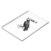 Carnet F Caw F Crow, F-Caw-F Cute Bird Saying Meme (Côté gauche)