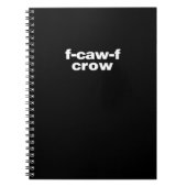 Carnet F-Caw-F Crow Funny Crow Retro Classic (Devant)