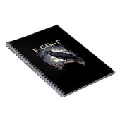 Carnet F Caw F Funny Bird Crow Creative Casual Design (Côté Droit)
