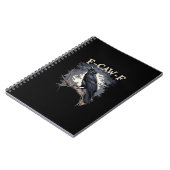 Carnet F Caw F Funny Bird Crow Creative Casual Design (Côté gauche)