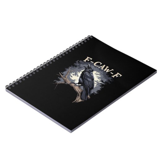 Carnet F Caw F Funny Bird Crow Creative Casual Design (Côté gauche)
