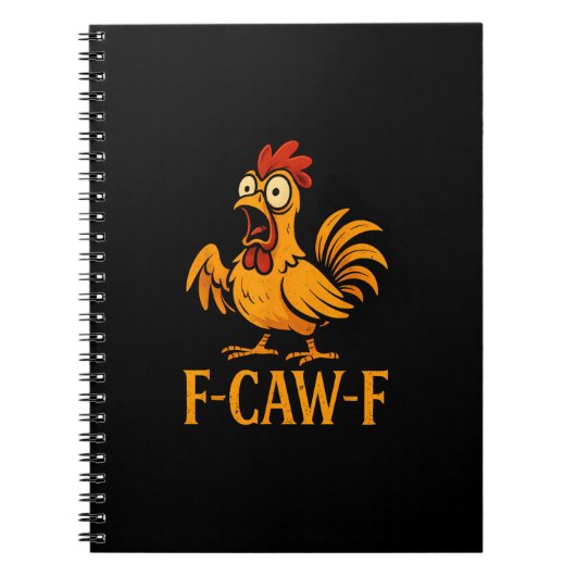 Carnet F-Caw-F Funny Chicken Humor Chicken Meme Chicken L (Devant)