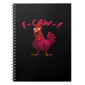 Carnet F Caw F Funny Chicken Humor Creative Casual Style (Devant)