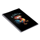 Carnet F Caw F Funny Chicken Humor Retro Style (Côté Droit)