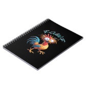 Carnet F Caw F Funny Chicken Humor Retro Style (Côté gauche)