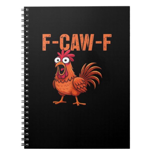 Carnet F Caw F Funny Chicken Style Classique Tendance Mod (Devant)