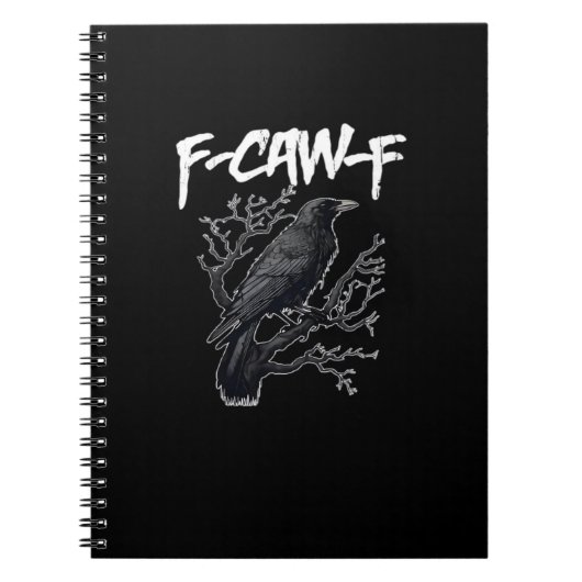 Carnet F-Caw-F Funny Crow Minimal Clean (Devant)
