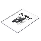 Carnet F Caw F Funny Crow Support Your Murder Graphic (Côté gauche)