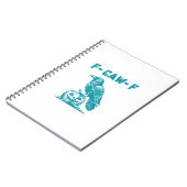 Carnet F-Caw-F Funny Raven Gothic Crow Retro Classic (Côté gauche)