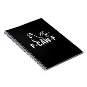 Carnet F-Caw-F Funny Wordplay Quote Creative Casual (Côté Droit)