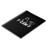 Carnet F-Caw-F Funny Wordplay Quote Creative Casual (Côté gauche)