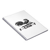Carnet F-Caw-F Funny Wordplay Quote Sticker (Côté Droit)