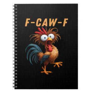 Carnet F-Caw-F Gothique Corbeau Humour Drôle Style Vintag