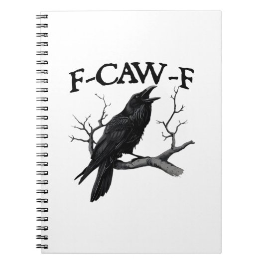 Carnet F Caw F Graphique Vintage Classique (Devant)