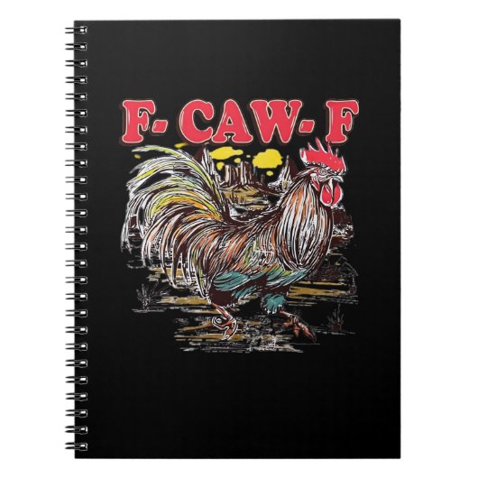Carnet F-Caw-F Hei Hei Moana Coq Classique Drôle Graphi (Devant)
