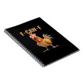 Carnet F Caw F Humour de poulet drôle Mème Coq Classique (Côté Droit)