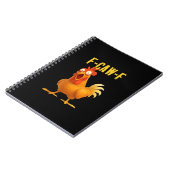 Carnet F Caw F Mème de poulet drôle Style moderne tendanc (Côté gauche)