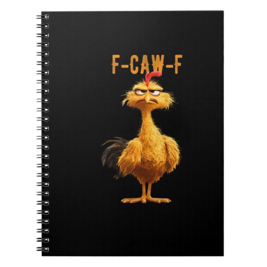Carnet F-Caw-F Poulet Classique de Style Rétro (Devant)