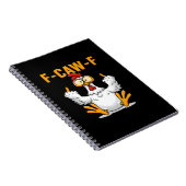 Carnet F-Caw-F Poulet Classique Drôle Tendance (Côté Droit)