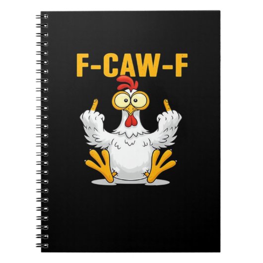 Carnet F-Caw-F-Poulet Essentiel Drôle Tendance (Devant)