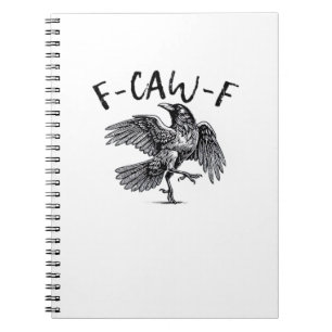 Carnet F Caw F Style Rétro Classique Corbeau