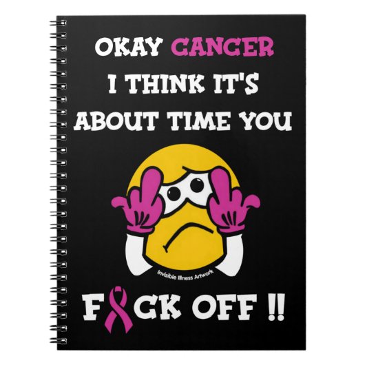 Carnet F#CK OFF...Cancer du sein (Devant)