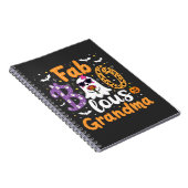 Carnet Faboolus grand-mère Éffrayant fantôme Halloween (Côté Droit)