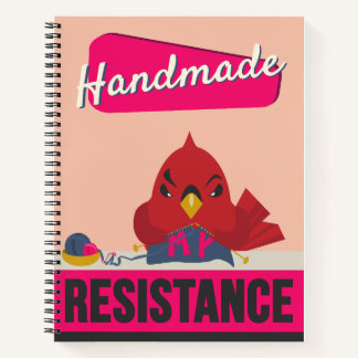 Carnet "Fabriqué à la main c'est ma résistance"
