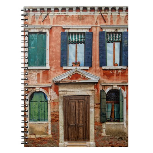 CARNET FAÇADE DE BÂTIMENT PEINTE ORANGE (Devant)
