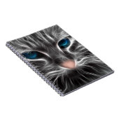 Carnet Face de chat bleu magnifique (Côté Droit)