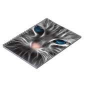 Carnet Face de chat bleu magnifique (Côté gauche)