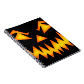 Carnet Face de Jack-o'-lantern effrayante (Côté Droit)