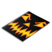 Carnet Face de Jack-o'-lantern effrayante (Côté gauche)