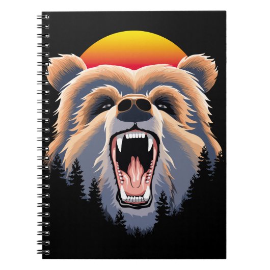 Carnet Face d'ours grizzli (Devant)