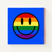 Carnet Face souriante arc-en-ciel (Dos)