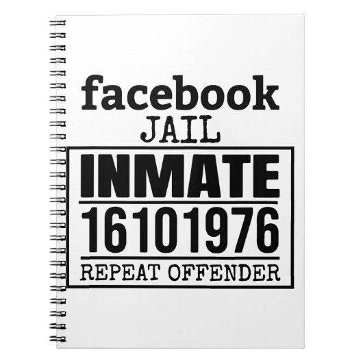 Carnet Facebook Prisonnier récidiviste (Devant)