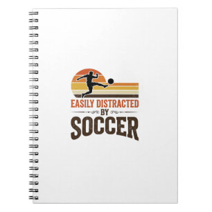 Carnet Facilement Distrait Par Le Football Design De T-Sh