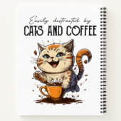 Carnet Facilement Distrait Par Les Chats Et Amoureux de l (Dos)