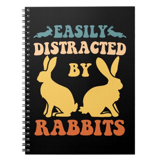 Carnet Facilement Distrait Par Les Lapins (Devant)