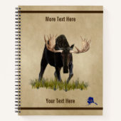 Carnet Facturation De L'Oie Taureau Sur Un Vieux Papier (Devant)