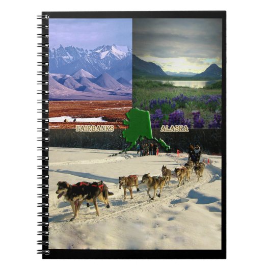 Carnet Fairbanks, Alaska Collage (Devant)