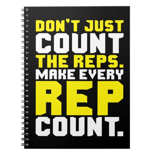 Carnet Faire chaque compte Rep - Motivation de l'entraîne (Devant)