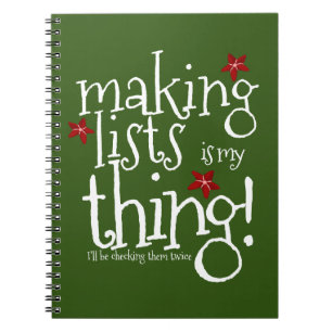 Carnet Faire des listes est mon truc, Santas vilain ou ge
