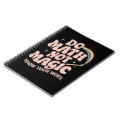 Carnet Faire des maths pas de la magie professeur de math (Côté gauche)