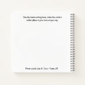 Carnet Faire Du Monde Un Meilleur Endroit (Dos)