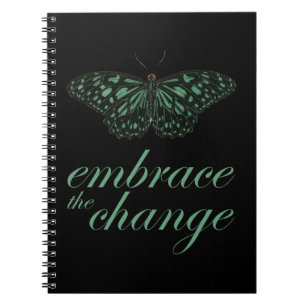 Carnet Faire place au changement - Papillon vert