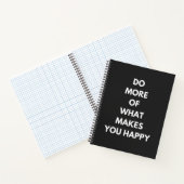 Carnet faire plus de ce qui vous rend heureux (Intérieur)